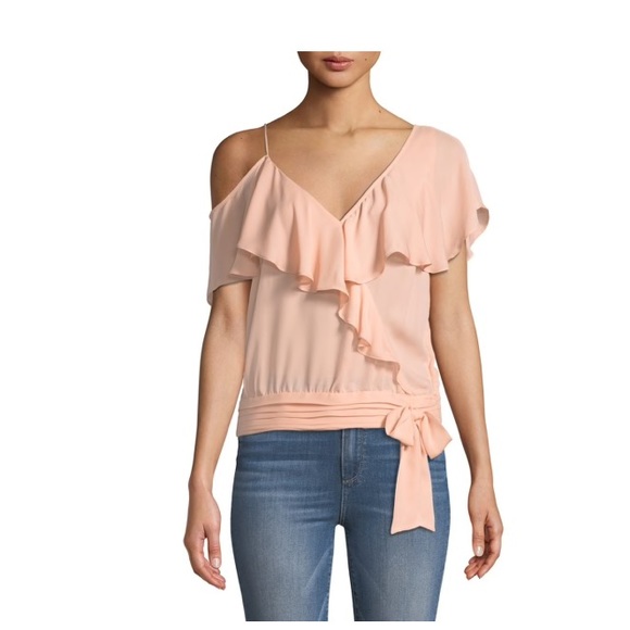 Paige Chereen Ruffle One-Shoulder Silk Top - Picture 2 of 6